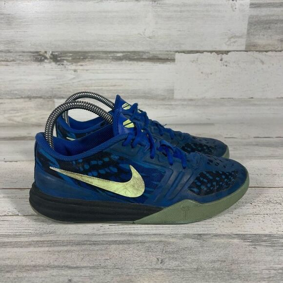 Nike Youth‎ Kobe Bryant Mentality Lace Up Blue Volt Basketball Shoes Size 5Y - Picture 1 of 8